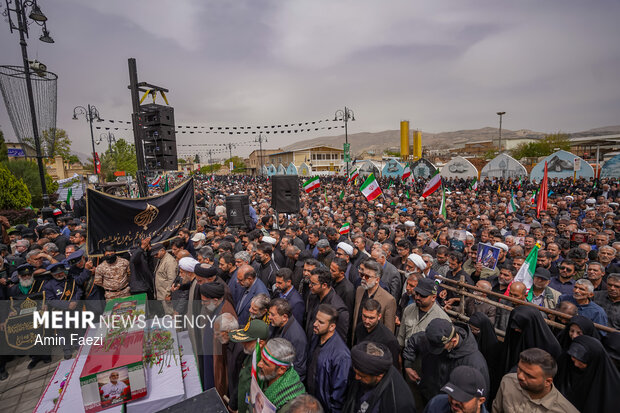 تشییع سردار شهید خادمی در شیراز