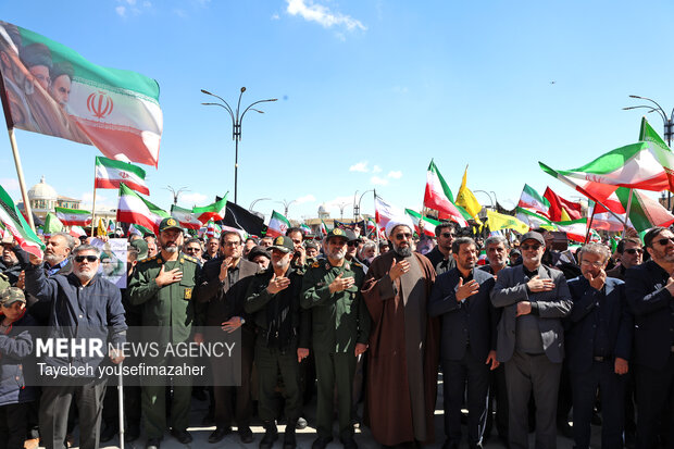 مراسم عزاداری چهلمین روز شهادت رهبر انقلاب در همدان