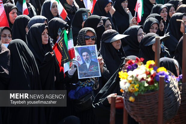 مراسم عزاداری چهلمین روز شهادت رهبر انقلاب در همدان