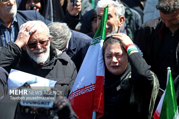 مراسم عزاداری چهلمین روز شهادت رهبر انقلاب در همدان