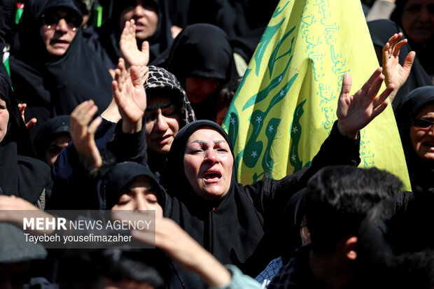 مراسم عزاداری چهلمین روز شهادت رهبر انقلاب در همدان