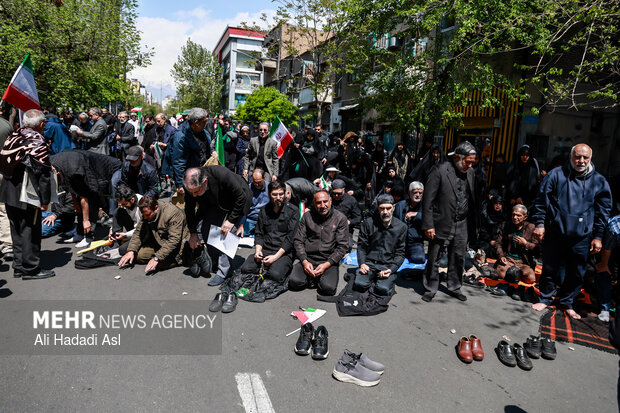 تهران در سوگ چهلمین روز شهادت رهبر شهید انقلاب اسلامی