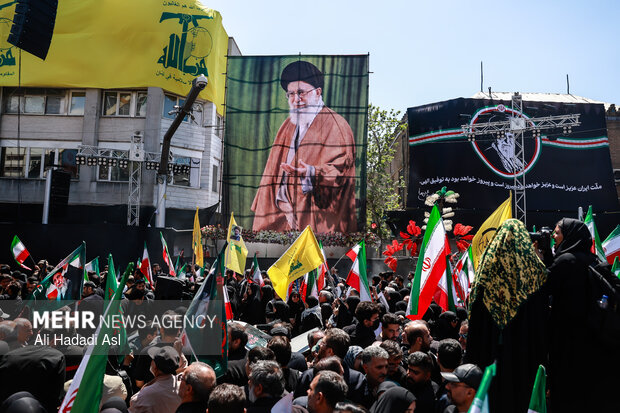 تهران در سوگ چهلمین روز شهادت رهبر شهید انقلاب اسلامی