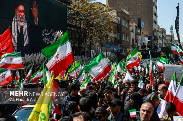 تهران در سوگ چهلمین روز شهادت رهبر شهید انقلاب اسلامی