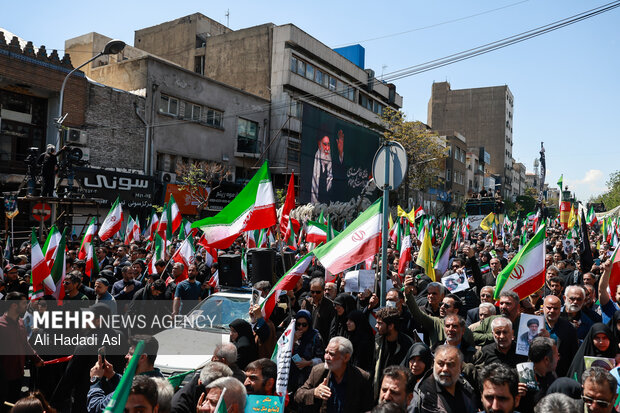 تهران در سوگ چهلمین روز شهادت رهبر شهید انقلاب اسلامی