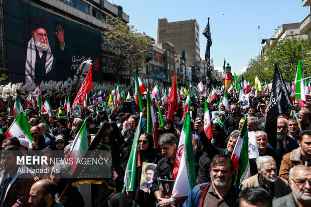 تهران در سوگ چهلمین روز شهادت رهبر شهید انقلاب اسلامی