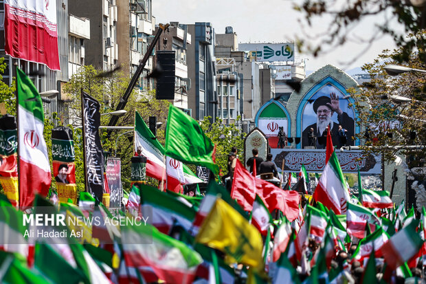 تهران در سوگ چهلمین روز شهادت رهبر شهید انقلاب اسلامی