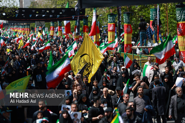 تهران در سوگ چهلمین روز شهادت رهبر شهید انقلاب اسلامی