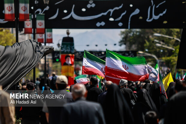 تهران در سوگ چهلمین روز شهادت رهبر شهید انقلاب اسلامی