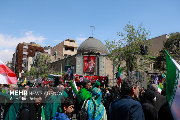 تهران در سوگ چهلمین روز شهادت رهبر شهید انقلاب اسلامی