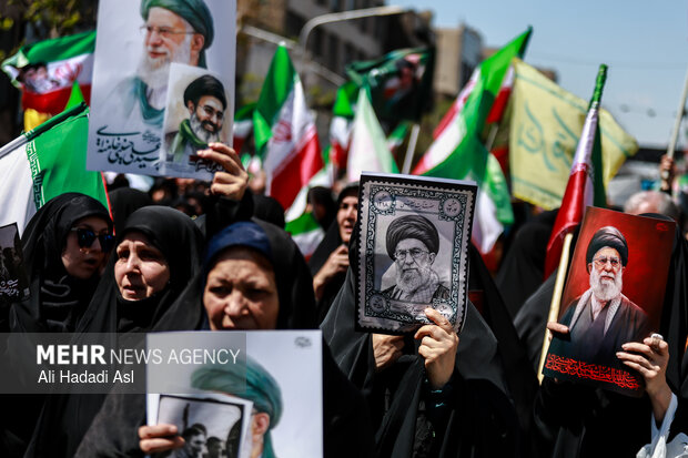تهران در سوگ چهلمین روز شهادت رهبر شهید انقلاب اسلامی