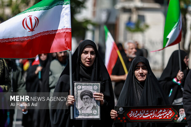 تهران در سوگ چهلمین روز شهادت رهبر شهید انقلاب اسلامی