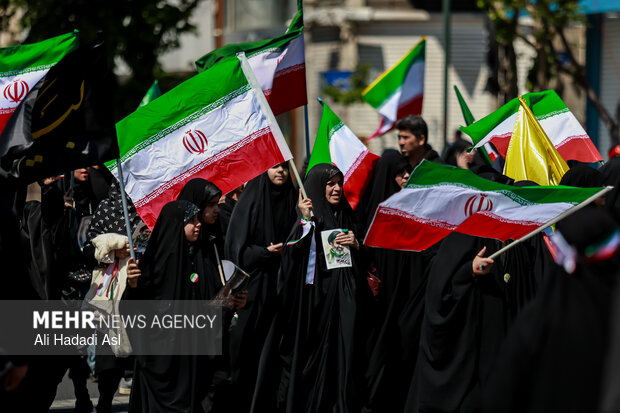 تهران در سوگ چهلمین روز شهادت رهبر شهید انقلاب اسلامی