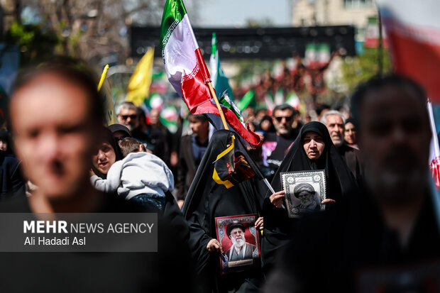 تهران در سوگ چهلمین روز شهادت رهبر شهید انقلاب اسلامی