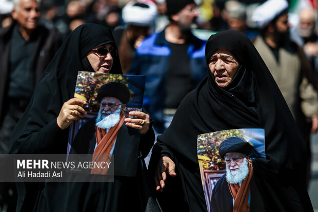 تهران در سوگ چهلمین روز شهادت رهبر شهید انقلاب اسلامی