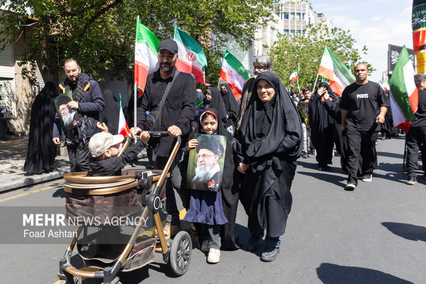 تهران در سوگ چهلمین روز شهادت رهبر شهید انقلاب اسلامی