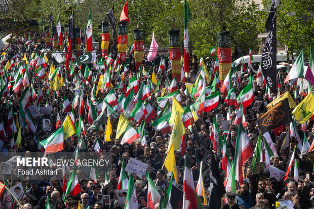 تهران در سوگ چهلمین روز شهادت رهبر شهید انقلاب اسلامی