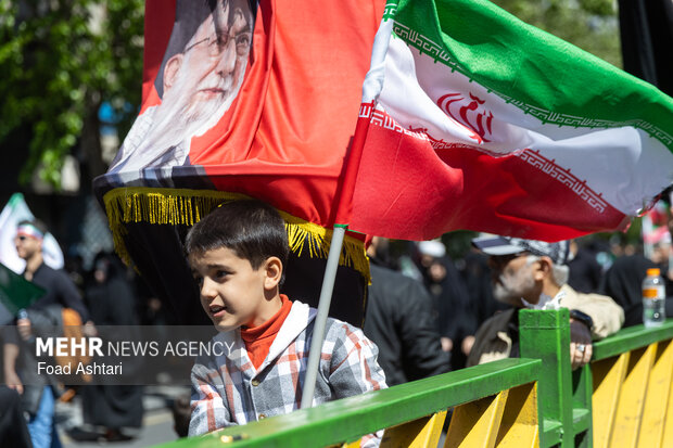 تهران در سوگ چهلمین روز شهادت رهبر شهید انقلاب اسلامی