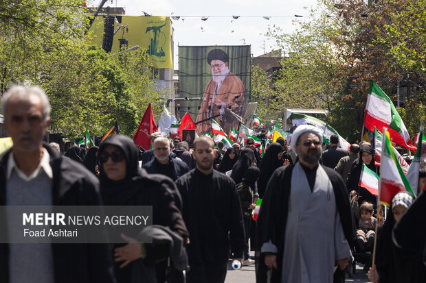 تهران در سوگ چهلمین روز شهادت رهبر شهید انقلاب اسلامی