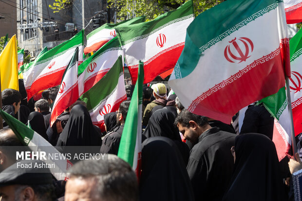 تهران در سوگ چهلمین روز شهادت رهبر شهید انقلاب اسلامی