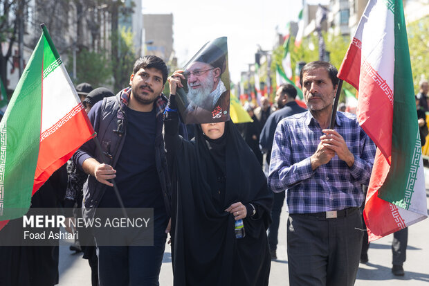 تهران در سوگ چهلمین روز شهادت رهبر شهید انقلاب اسلامی
