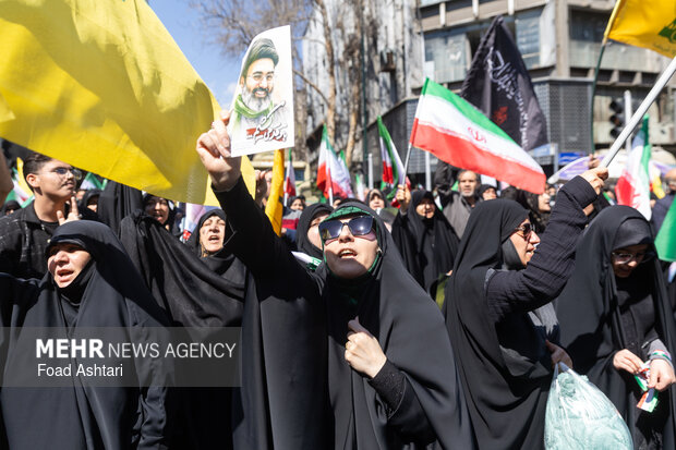 تهران در سوگ چهلمین روز شهادت رهبر شهید انقلاب اسلامی