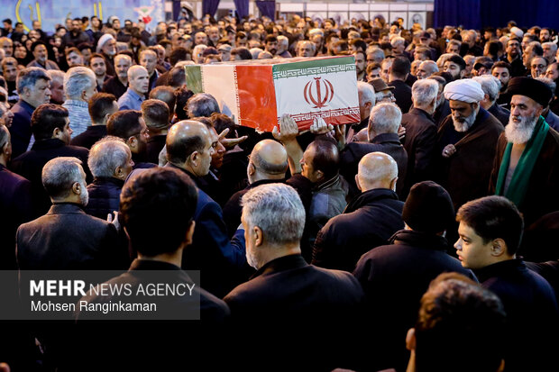 وداع با پیکر شهدای حملات صهیونی-آمریکایی
