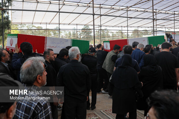 وداع با پیکر شهدای حملات صهیونی-آمریکایی