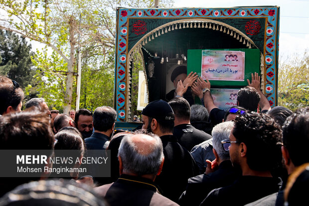 وداع با پیکر شهدای حملات صهیونی-آمریکایی