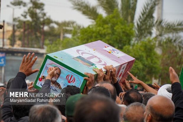 تشییع سردار شهید خادمی در فسا