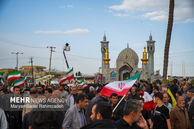 تشییع سردار شهید خادمی در فسا