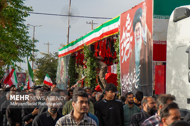 تشییع سردار شهید خادمی در فسا