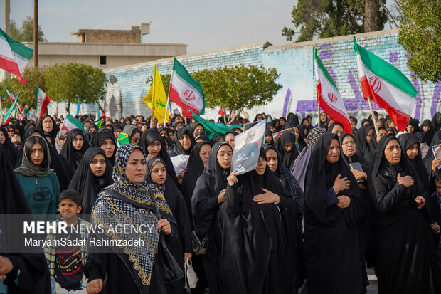 تشییع سردار شهید خادمی در فسا