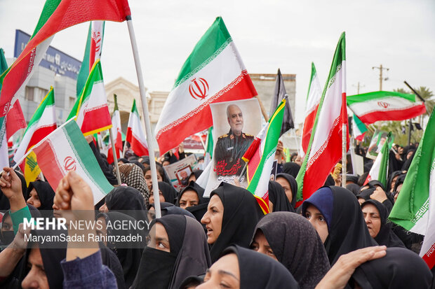 تشییع سردار شهید خادمی در فسا