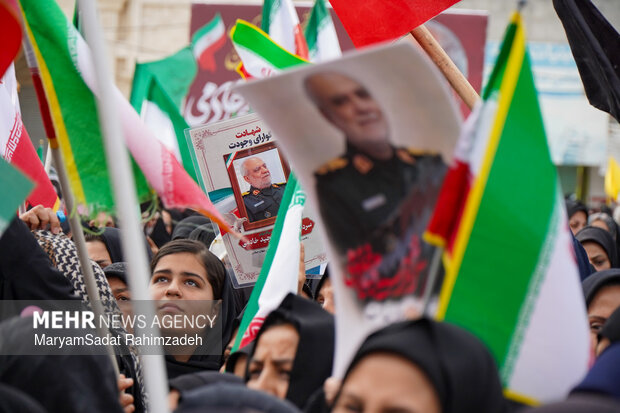 تشییع سردار شهید خادمی در فسا