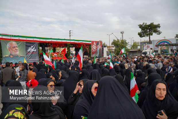 تشییع سردار شهید خادمی در فسا