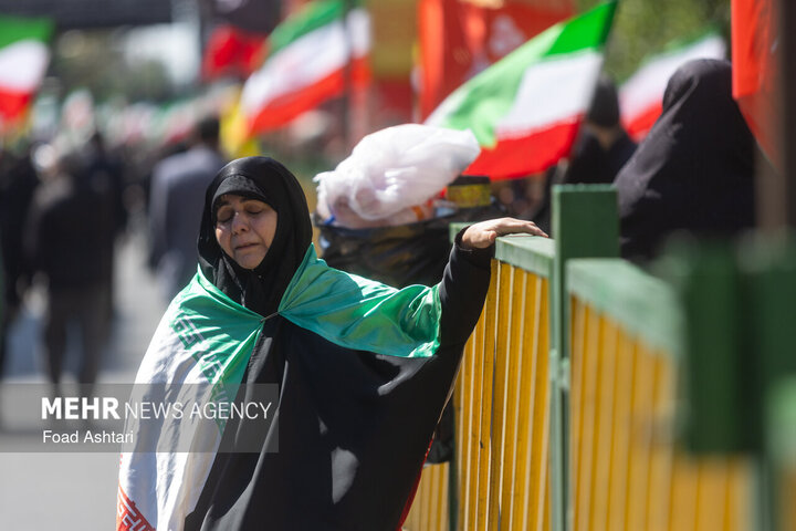 تهران در سوگ چهلمین روز شهادت رهبر شهید انقلاب اسلامی