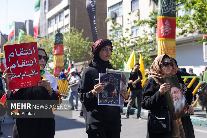 تهران در سوگ چهلمین روز شهادت رهبر شهید انقلاب اسلامی