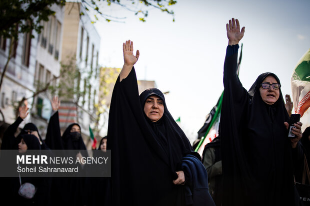 تهران در سوگ چهلمین روز شهادت رهبر شهید انقلاب اسلامی