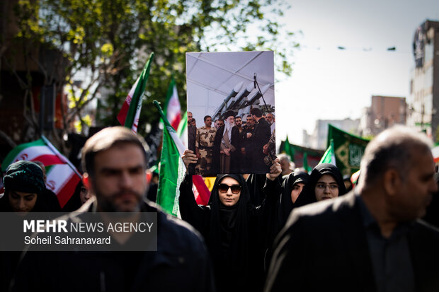 تهران در سوگ چهلمین روز شهادت رهبر شهید انقلاب اسلامی