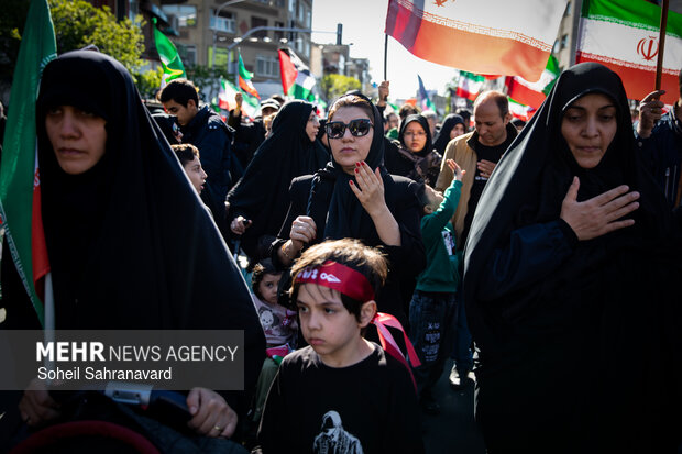 تهران در سوگ چهلمین روز شهادت رهبر شهید انقلاب اسلامی