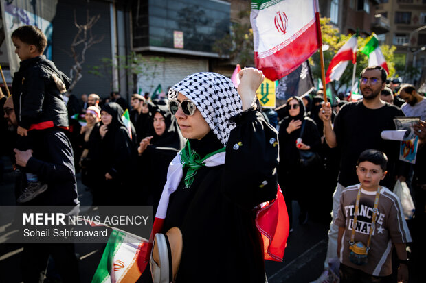 تهران در سوگ چهلمین روز شهادت رهبر شهید انقلاب اسلامی