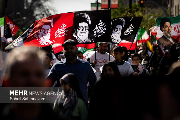 تهران در سوگ چهلمین روز شهادت رهبر شهید انقلاب اسلامی