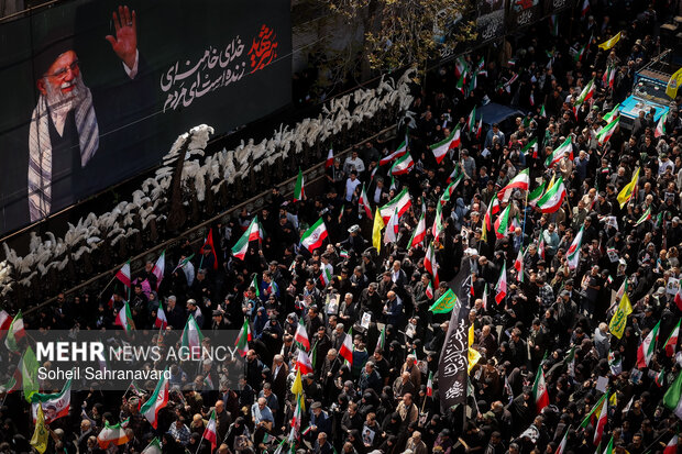 تهران در سوگ چهلمین روز شهادت رهبر شهید انقلاب اسلامی