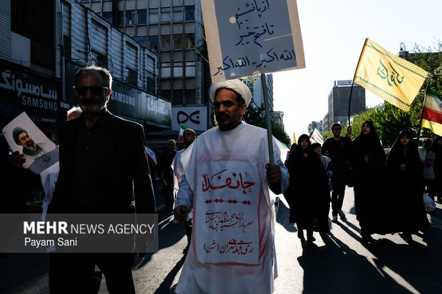 تهران در سوگ چهلمین روز شهادت رهبر شهید انقلاب اسلامی