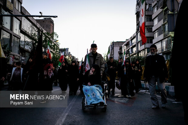تهران در سوگ چهلمین روز شهادت رهبر شهید انقلاب اسلامی