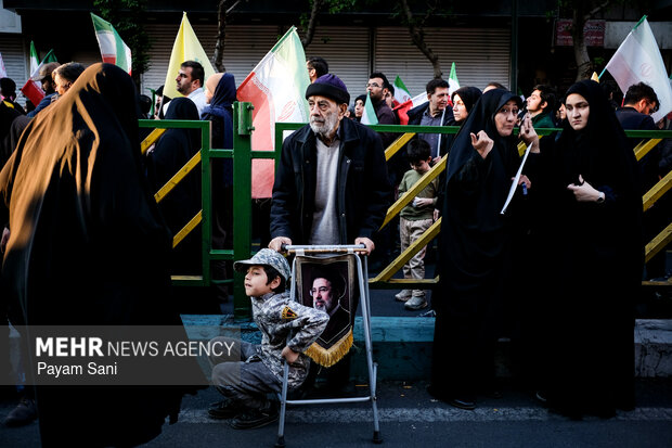 تهران در سوگ چهلمین روز شهادت رهبر شهید انقلاب اسلامی