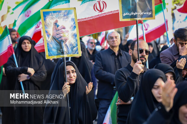 تهران در سوگ چهلمین روز شهادت رهبر شهید انقلاب اسلامی