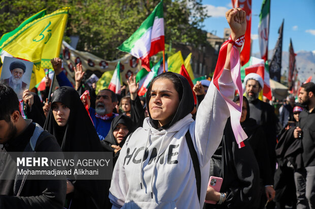تهران در سوگ چهلمین روز شهادت رهبر شهید انقلاب اسلامی