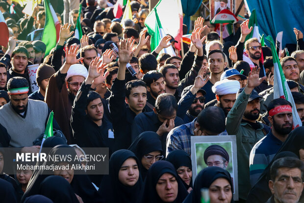 تهران در سوگ چهلمین روز شهادت رهبر شهید انقلاب اسلامی